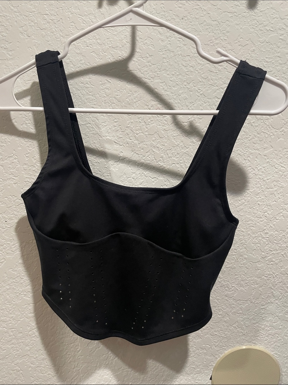 Victoria's Secret Black Sculpting Crop Tank